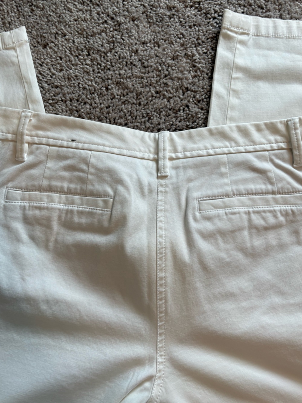 Talbots White Relaxed Chino Pants - Picture 4 of 6